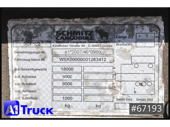 Transportjer kontejnerësh/ Rimorkio me karroceri të çmontueshme SCHMITZ ZWF 18, MIDI, oben und unten gekuppelt, verstellbar..: foto 4