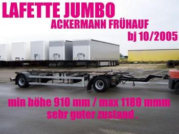 Ackermann LAFETTE JUMBO 910 - 1180 mm zwillingsbereift 2 x - Transportjer kontejnerësh/ Rimorkio me karroceri të çmontueshme