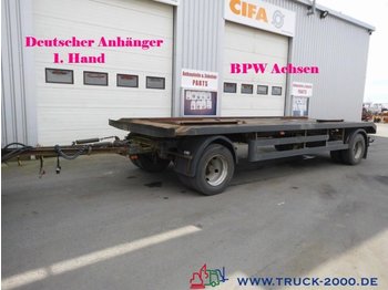  Hilse 2 Achs Abroll + Absetzcontainer BPW 1.Hand - Transportjer kontejnerësh/ Rimorkio me karroceri të çmontueshme