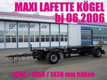 Kögel AWE 18 LAFETTE MAXI 1000 / 1430 mm höhe - Transportjer kontejnerësh/ Rimorkio me karroceri të çmontueshme