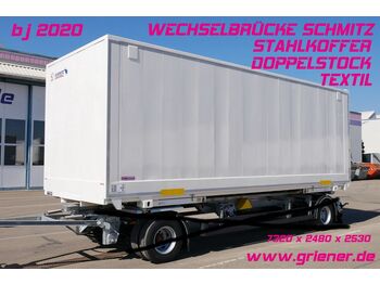 Transportjer kontejnerësh/ Rimorkio me karroceri të çmontueshme SCHMITZ