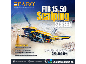 FABO FTB 15-50 Mobile Scalping Screen | Ready in Stock - Gurëthyesi i lëvizshëm: foto 1