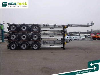 Transportjer kontejnerësh/ Gjysmë rimorkio me karroceri të çmontueshme i ri Fliegl Containerchassis ADR, 1x20 / 2x20 / 1x30 / 1x40: foto 4