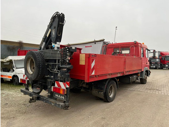 Kamion me karroceri të hapur, Kamion me vinç MAN LE 12.225 LC Pritsche Heckkran 6 Zylinder Doka Topzust: foto 3 Kamion me karroceri të hapur, Kamion me vinç MAN LE 12.225 LC Pritsche Heckkran 6 Zylinder Doka Topzust: foto 3