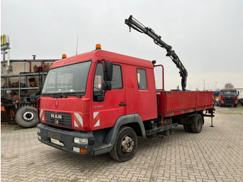 Kamion me karroceri të hapur, Kamion me vinç MAN LE 12.225 LC Pritsche Heckkran 6 Zylinder Doka Topzust: foto 5 Kamion me karroceri të hapur, Kamion me vinç MAN LE 12.225 LC Pritsche Heckkran 6 Zylinder Doka Topzust: foto 5