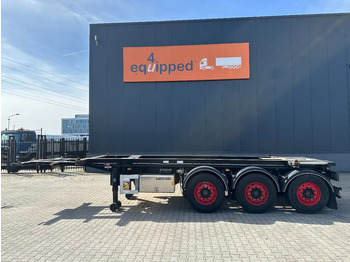 Transportjer kontejnerësh/ Gjysmë rimorkio me karroceri të çmontueshme Van Hool 20FT Tipping-chassis, ADR (EX/II, EX/III, FL, AT), SAF, 2 liftaxles, APK/ADR: 10-2025: foto 4