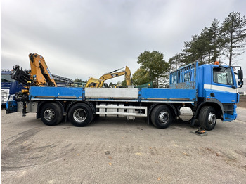 Kamion me karroceri të hapur, Kamion me vinç DAF CF 85.360 8x2 PRITSCHE 7m35 + KRAN EFFER 165-3S + RADIO - MANUAL GEARBOX ZF - EURO 5 - BE TRUCK: foto 5
