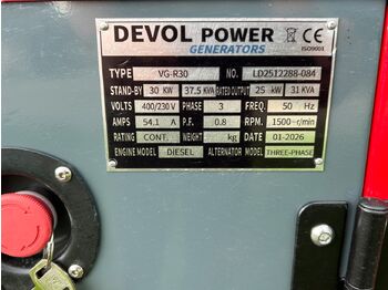Set gjeneratori DEVOL POWER VG-R30: foto 3 Set gjeneratori DEVOL POWER VG-R30: foto 3
