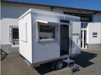 Rimorkio shpërndarëse Mobiles Büro 310x220x220cm Tür + 3 Fenster + WC Raum (M) 1200kg: foto 3