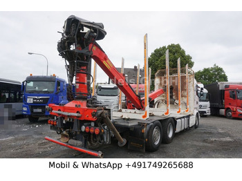 Kamion me vinç, Kamion për transport druri Scania R580 V8 Highline Palfinger-M120L97 *Retarder/ACC: foto 4