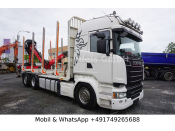 Kamion me vinç, Kamion për transport druri Scania R580 V8 Highline Palfinger-M120L97 *Retarder/ACC: foto 2