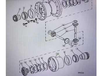 Ingranazhi i diferencialit JOHN DEERE