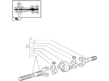 Boshti i transmisionit NEW HOLLAND