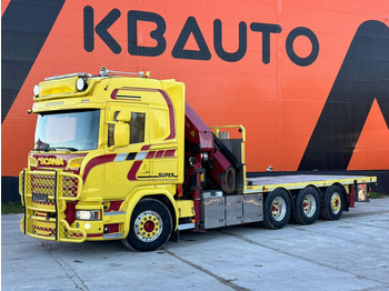 Kamion me karroceri të hapur, Kamion me vinç Scania G 490 8x4*4 PK 65002 SH / JIB CONNECTION / PLATFORM L=6301-7499 mm: foto 2