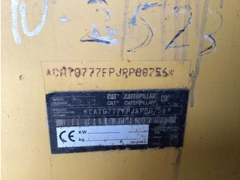 Shkarkues i palëvizshëm CAT 777F: foto 5