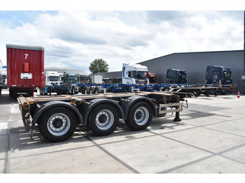 Transportjer kontejnerësh/ Gjysmë rimorkio me karroceri të çmontueshme Pacton T3-010 - 2 x LIFT AXLE - BPW AXLES - DRUM BRAKES - 2 x EXTENDABLE -: foto 4