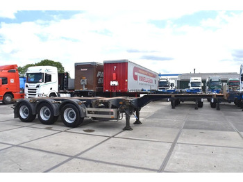 Transportjer kontejnerësh/ Gjysmë rimorkio me karroceri të çmontueshme Pacton T3-010 - 2 x LIFT AXLE - BPW AXLES - DRUM BRAKES - 2 x EXTENDABLE -: foto 5