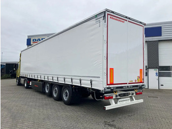 Gjysmë rimorkio me tendë i ri Kässbohrer SCS X+ / 90 - 12 / 27 Schuifzeilen multiplex vloer met palletkist 30 Europallets: foto 5