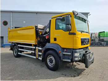 Kamion vetëshkarkues, Kamion me vinç MAN TGM 18.250 / 4X4 / NL TRUCK / TUV:30-04-2026 / 118783 KM / HMF 1110 K2 / ROTATOR / GOOD TYRES / FULL-STEEL / DRUM BRAKES / MANUA: foto 4