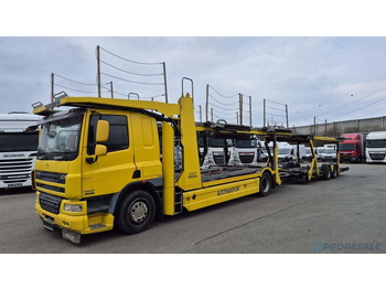 Autotransportues DAF FA CF 75.360 EURO 5 přepravník aut - prodejné jen s přívěsem GROENEWOLD P0461K - cena je za celou soupravu: foto 2