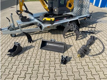 Miniekskavator Minibagger BK1250KJSR + Tieflader + Zubehör *INKL.19% MWST*BERGER KRAUS*VERSTELLFAHRWERK* KUBOTA*SOFORT!*: foto 3