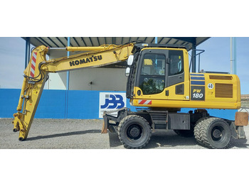 Ekskavator me goma KOMATSU PW180