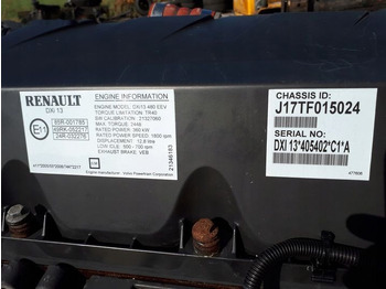 Motori për Kamioni Renault DXI13 480 EURO 5 EEV truck: foto 2 Motori për Kamioni Renault DXI13 480 EURO 5 EEV truck: foto 2