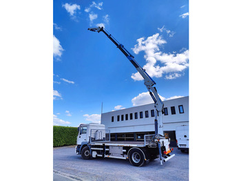 Kamion me karroceri të hapur, Kamion me vinç MAN 18.410 F2000 Cormach 22000 E4F + jib: foto 3