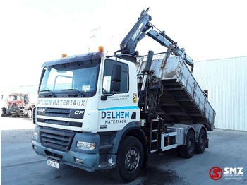 Kamion vetëshkarkues, Kamion me vinç DAF 85 CF 380 Hiab 200-3 No remote tractor-tipper: foto 2