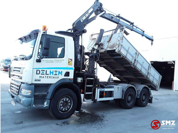 Kamion vetëshkarkues, Kamion me vinç DAF 85 CF 380 Hiab 200-3 No remote tractor-tipper: foto 3