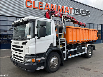 Kamion vetëshkarkues, Kamion me vinç Scania P 320 HMF 12 Tonmeter Z-kraan + Kipper 11m³: foto 2