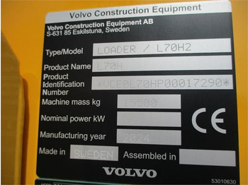 Fadrom me goma Volvo L 70 H 2, BEMÆRK MED GARANTI FRA VOLVO FREM TIL DE: foto 3