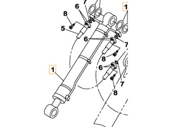 Cilindri hidraulik CASE