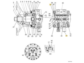 Motor rrotullues NEW HOLLAND