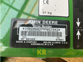 Korrëse bari i kopshtit i ri John Deere 60D IN.: foto 3
