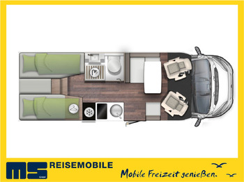 Kamper gjysmë i integruar Forster T 699 EB / 2025 / 140PS/ EINZELBETTEN & HUBBETT: foto 2