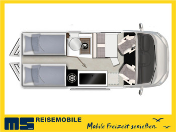 Furgon kampingu Karmann DAVIS 620 TRENDSTYLE / -2026- / EINZELBETTEN: foto 2