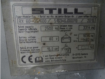 Pirun ngritës STILL RX60-25/600 FORKLIFT: foto 5 Pirun ngritës STILL RX60-25/600 FORKLIFT: foto 5