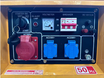 Set gjeneratori i ri Diesel Diesel Generator UK-9500 5.5 kW 230 en 400 Volt Silent Diesel generator New !: foto 3