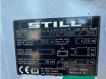 Pirun më gaz Still RX 70-30 T 3 ton Duplex Sideshift LPG Heftruck: foto 4 Pirun më gaz Still RX 70-30 T 3 ton Duplex Sideshift LPG Heftruck: foto 4