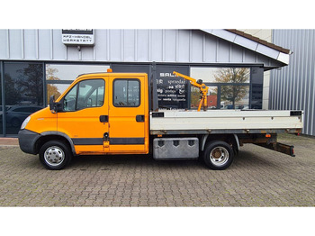 Kamion me karroceri të hapur, Kamion me vinç Iveco Daily 50C15 Doka Flatbed + Crane Hummel GSK 500: foto 2