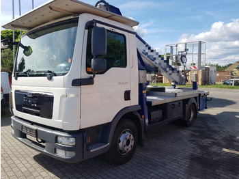 Kamion me karroceri të hapur, Kamion me vinç MAN TGL 8.150 22M Multitel: foto 2