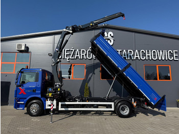 Kamion vetëshkarkues, Kamion me vinç MAN TGM TGL 15.250 / E6 / wywrotka 3-S + HMF żuraw z pilotem / H: foto 2 Kamion vetëshkarkues, Kamion me vinç MAN TGM TGL 15.250 / E6 / wywrotka 3-S + HMF żuraw z pilotem / H: foto 2