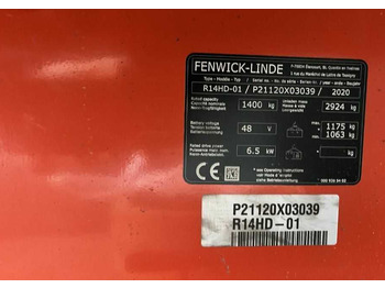 Pirun ritërheqës Linde R14HD-01: foto 4 Pirun ritërheqës Linde R14HD-01: foto 4