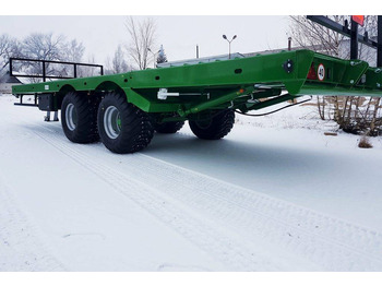 Rimorkio bujqësore me platformë Dinapolis hydraulic bale trailer 14t, RPT-8000: foto 2