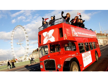 Autobus me kabinë të dyfishtë British Bus Tourist City Sightseeing open top traditional & modern London bu: foto 2