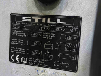 Pirun elektrik STILL RX60-25: foto 5