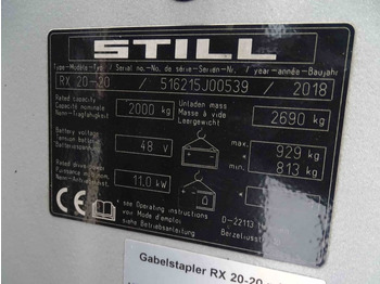 Pirun elektrik Still RX20-20: foto 5