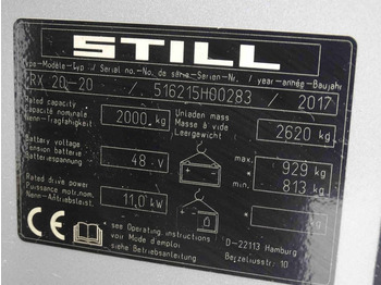 Pirun elektrik Still RX20-20: foto 5