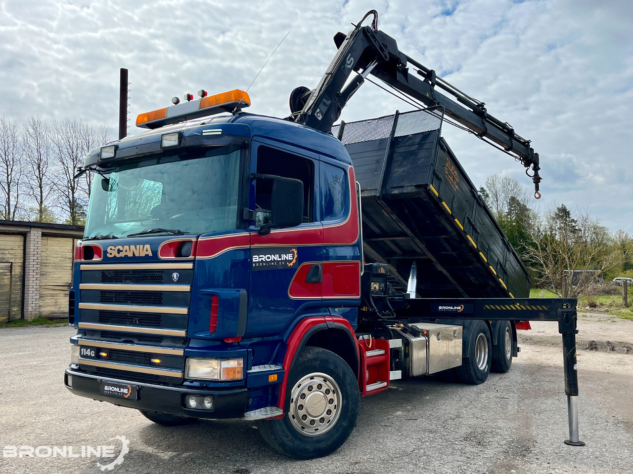 2002 SCANIA R114 6X2*4 Tipper+HIAB 166-e5 crane - Kamion vetëshkarkues, Kamion me vinç: foto 1 2002 SCANIA R114 6X2*4 Tipper+HIAB 166-e5 crane - Kamion vetëshkarkues, Kamion me vinç: foto 1